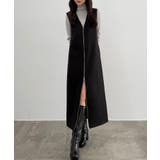 CENEA 裏起毛フロントファスナージャンパースカート | JUNOAH | 詳細画像2 