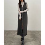 チャコール | CENEA 裏起毛フロントファスナージャンパースカート | JUNOAH