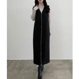 CENEA 裏起毛フロントファスナージャンパースカート | JUNOAH | 詳細画像3 