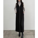 CENEA 裏起毛フロントファスナージャンパースカート | JUNOAH | 詳細画像7 