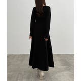 CENEA アシンメトリーネックニットワンピース | JUNOAH | 詳細画像2 