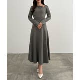 CENEA アシンメトリーネックニットワンピース | JUNOAH | 詳細画像5 