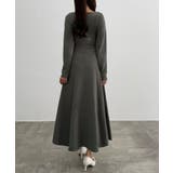 CENEA アシンメトリーネックニットワンピース | JUNOAH | 詳細画像6 