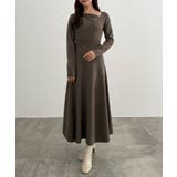 CENEA アシンメトリーネックニットワンピース | JUNOAH | 詳細画像8 