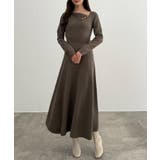 CENEA アシンメトリーネックニットワンピース | JUNOAH | 詳細画像9 