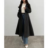 チャコール | CENEA ウエストシェイプシングルチェスターコート | JUNOAH