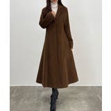 ブラウン | CENEA ウエストシェイプシングルチェスターコート | JUNOAH