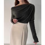 CENEA ドレープシャギーニットトップス | JUNOAH | 詳細画像10 