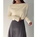 CENEA ドレープシャギーニットトップス | JUNOAH | 詳細画像4 