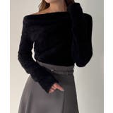 CENEA ドレープシャギーニットトップス | JUNOAH | 詳細画像5 