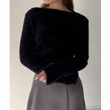 CENEA ドレープシャギーニットトップス | JUNOAH | 詳細画像8 