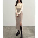 CENEA アシンメトリーロールカラーニットトップス | JUNOAH | 詳細画像9 