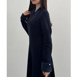 CENEA シャギーカラーフレアニットワンピース | JUNOAH | 詳細画像11 