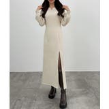 CENEA 裏起毛裾ファスナーIラインワンピース | JUNOAH | 詳細画像1 