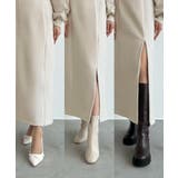 CENEA 裏起毛裾ファスナーIラインワンピース | JUNOAH | 詳細画像10 