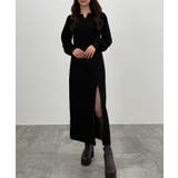 CENEA 裏起毛裾ファスナーIラインワンピース | JUNOAH | 詳細画像11 