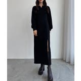 CENEA 裏起毛裾ファスナーIラインワンピース | JUNOAH | 詳細画像12 