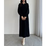 CENEA 裏起毛裾ファスナーIラインワンピース | JUNOAH | 詳細画像14 