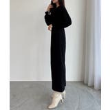 CENEA 裏起毛裾ファスナーIラインワンピース | JUNOAH | 詳細画像15 