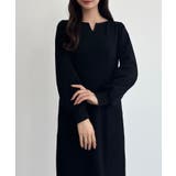 CENEA 裏起毛裾ファスナーIラインワンピース | JUNOAH | 詳細画像17 