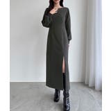 CENEA 裏起毛裾ファスナーIラインワンピース | JUNOAH | 詳細画像19 