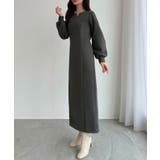 CENEA 裏起毛裾ファスナーIラインワンピース | JUNOAH | 詳細画像20 