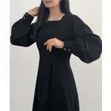 CENEA バックレースアップスクエアネックワンピース | JUNOAH | 詳細画像12 