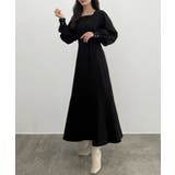 CENEA バックレースアップスクエアネックワンピース | JUNOAH | 詳細画像14 