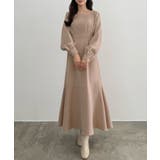 CENEA バックレースアップスクエアネックワンピース | JUNOAH | 詳細画像4 