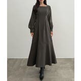 CENEA バックレースアップスクエアネックワンピース | JUNOAH | 詳細画像7 