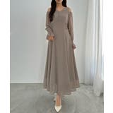 グレー | CENEA キャンディースリーブシアーコルセットワンピース | JUNOAH