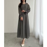 CENEA キャンディースリーブシアーコルセットワンピース | JUNOAH | 詳細画像6