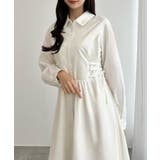 CENEA サイドレースアップヘムフレアシャツワンピース | JUNOAH | 詳細画像4 