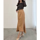 CENEA ハイウエストレースアップジャガードマーメイドスカート | JUNOAH | 詳細画像7 