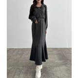 チャコール | CENEA ショートパーカー+マーメイドキャミワンピースSET | JUNOAH