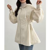 アイボリー | CENEA サイドレースアップマウンテンパーカー | JUNOAH