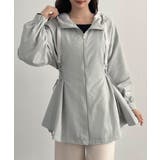 ライトグレー | CENEA サイドレースアップマウンテンパーカー | JUNOAH