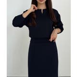 CENEA キーネックトップス＋裾ファスナーＩラインスカート | JUNOAH | 詳細画像20 