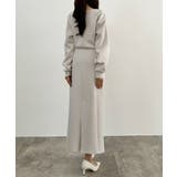 CENEA キーネックトップス＋裾ファスナーＩラインスカート | JUNOAH | 詳細画像9 