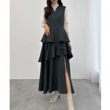 CENEA スリットティアードワンピース | JUNOAH | 詳細画像10