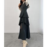 CENEA スリットティアードワンピース | JUNOAH | 詳細画像11