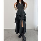 CENEA スリットティアードワンピース | JUNOAH | 詳細画像9