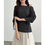 CENEA 【取り外し可能パット付き】袖ドロストカットソー＋リブタンクトップSE… | JUNOAH | 詳細画像5 