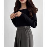 CENEA サイドベルトワイドストレートパンツ | JUNOAH | 詳細画像10