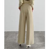 CENEA サイドベルトワイドストレートパンツ | JUNOAH | 詳細画像4