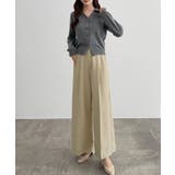 CENEA サイドベルトワイドストレートパンツ | JUNOAH | 詳細画像5