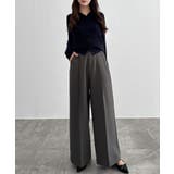 CENEA サイドベルトワイドストレートパンツ | JUNOAH | 詳細画像8