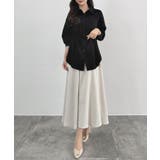 CENEA ベルト付きリネン混シャツ | JUNOAH | 詳細画像11 