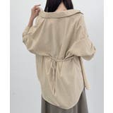 CENEA ベルト付きリネン混シャツ | JUNOAH | 詳細画像13 