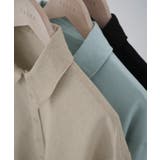 CENEA ベルト付きリネン混シャツ | JUNOAH | 詳細画像17 